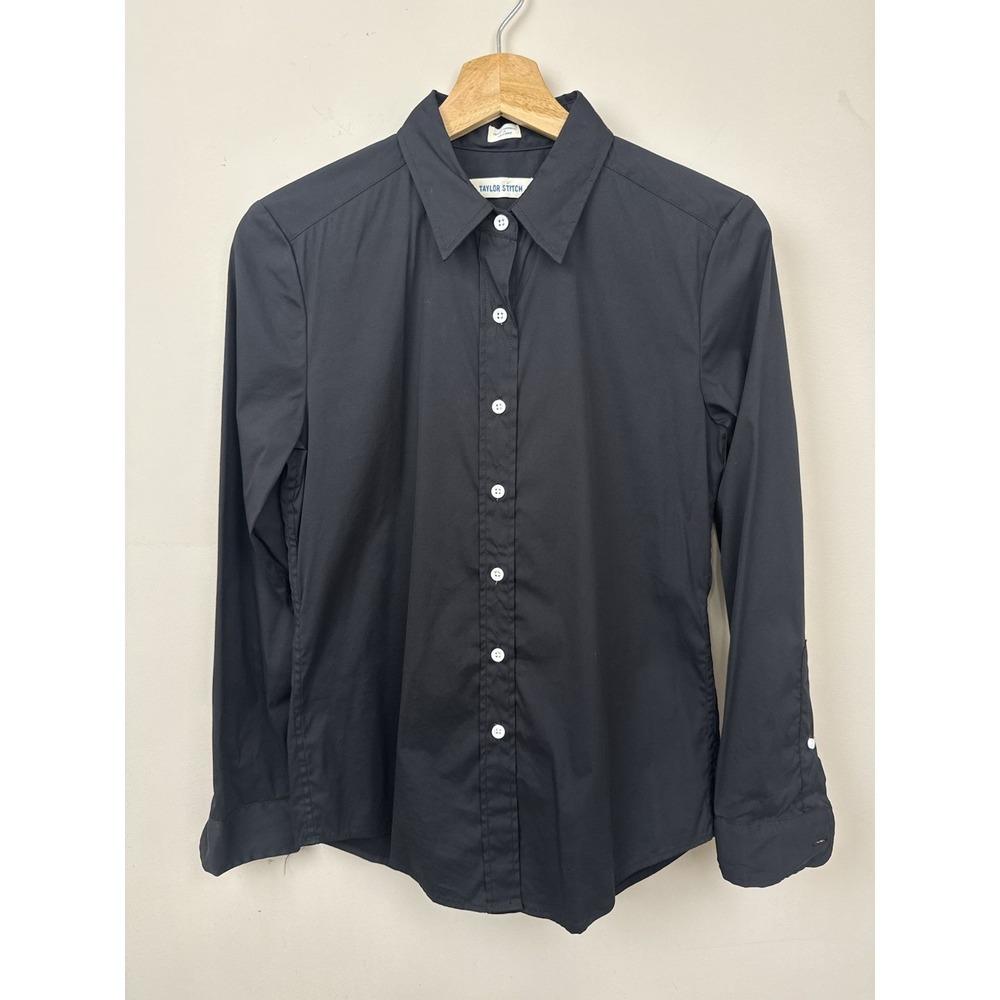 Taylor Stitch The Katherine Button-Down Black Washed Oxford Women's XS Luxury